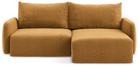 Colțar portocaliu extensibil/cu spațiu de depozitare (cu colț pe partea dreaptă) Kalena – Makamii