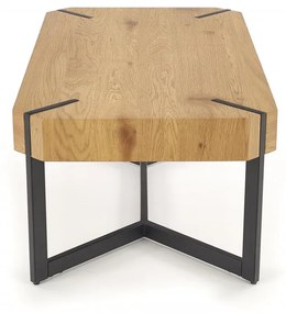 Masa de cafea Lavida stejar auriu/negru L110 cm