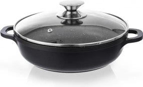 Oală din aluminiu neaderent cu capac din sticlă Orion Grande, ⌀ 24 cm