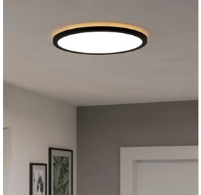 Plafonieră LED RGBW dimabilă de exterior Eglo 901464 ROVITO-Z 18,5W/230V d. 38,9 cm IP44 negru