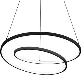 Ideal Lux - Lustră LED dimabilă suspendată pe cablu OZ LED/48W/230V, Ø 60 cm, CRI 90, neagră