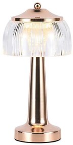 Lampă de birou LED reglabilă 1W 5V 3000-6000K 1800mAh aur roz