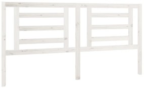 Tablie de pat, alb, 186x4x100 cm, lemn masiv de pin Alb, 186 x 4 x 100 cm, 1