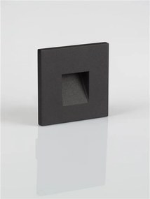 Spot aplicat perete exterior LED 2700K IP65 Pik negru