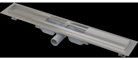 Rigola de dus Low 145 cm, cu margine pentru gratar perforat, otel inoxidabil 1450 mm