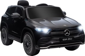 HOMCOM Mașină Electrică pentru Copii 3-8 Ani cu Telecomandă și Claxon, Negru, 111.5x69x52.5 cm | Aosom Romania