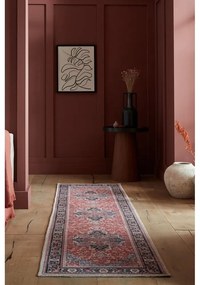 Covor tip traversă burgundy lavabil din amestec de fibre reciclate 60x230 cm Windsor – Flair Rugs