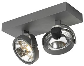 Proiector de design gri reglabil cu 2 lumini - Go