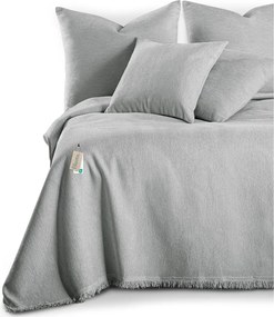 Cuvertură gri deschis din janilie 220x240 cm Talo – Filumi