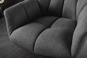 Fotoliu pivotant cu inaltime reglabila PAPILLON tesatura antracit