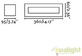 Aplica de perete design modern minimalist OLAF alba 63278