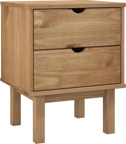 vidaXL Dulap noptieră "OTTA", 45x39x57 cm, lemn masiv de pin