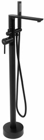 Baterie freestanding Flores negru