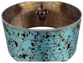 Lustră pe cablu REZO 1xE27/60W/230V turcoaz