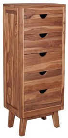 332858 vidaXL Servantă cu 5 sertare, 40x30x100 cm, lemn masiv de tec