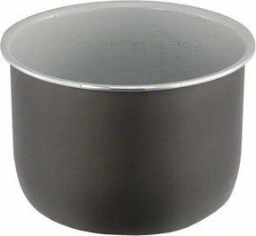 Set vas cu garnitura din silicon Ninja Foodi SmartLid 4484GX750EUUK, 7,5 l, Compatibil cu OL650/OL750, Acoperire ceramica, Negru