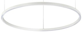 Ideal Lux - Lustră LED suspendată pe cablu ORACLE SLIM, 37W, 230V, 3000K, Ø 70 cm, albă