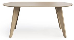 Masă de dining cu blat cu aspect de lemn de stejar 100x180 cm Lago – TemaHome
