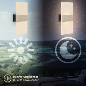 Briloner 3888012 - Aplica LED reîncărcabilă de perete cu senzor AURA, 2,5W/5V, 1800 mAh, mată