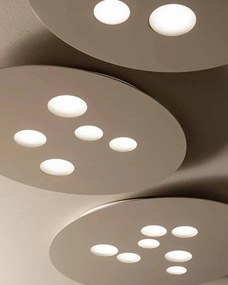 Plafoniera moderna Luna 50x60cm, alb sau gri