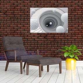 Tablou cu abstracție 3D (90x60 cm)