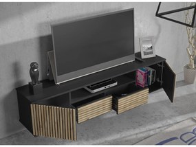 Masă TV/Dulap Franc 59 (lemn negru + pin atlantic). 1107927