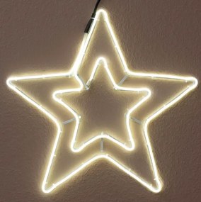 Stea dublă de Crăciun 55 cm, 360 LED