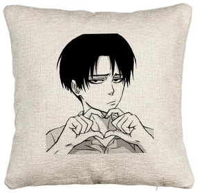 Perna Decorativa Canapea, Model Love You Levi, 40x40 cm, Cu fermoar