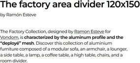 Separator zona design decorativ modern exterior / interior THE FACTORY 120x150cm - Vondom