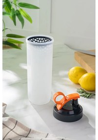 Sticlа pentru apa Hermia 503HRN1166, 740 ml, Fara BPA, Plastic, Alb/Portocaliu