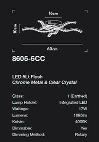 Plafoniera LED design modern Belle D-60cm