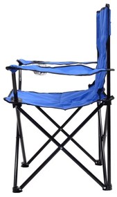Scaun camping pliabil albastru