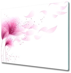 Tocator din sticla Floare roz