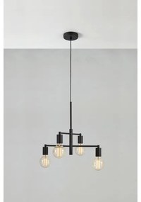 Lustră pe cablu Markslöjd 108716 CIELO 4xE27/40W/230V negru