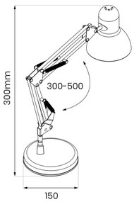 Lampă de masă NEXA 1xE27/60W/230V alb