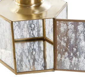 Candela Marble din metal auriu 14x13x15 cm