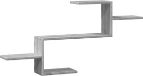 vidaXL Raft de perete, gri sonoma, 104x15x49 cm, lemn prelucrat