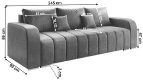 Canapea extensibilă Potrina (monolith 85) . 1064056