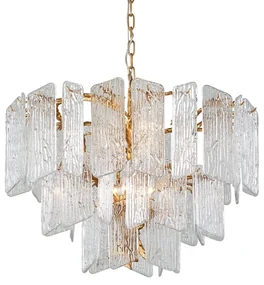 Candelabru LUX design deosebit PIEMONTE lucrat manual, cu 8 surse de lumina