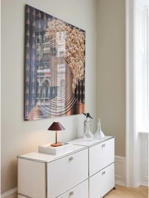 Halo Design 800834 – Lampă de masă HYGGE LED, dimabilă și reîncărcabilă, 3W, baterie 4000 mAh, IP54, vișinie