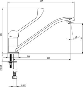 Boro Baterie pentru bucătărie, cu mâner Clinic Finisaj: Crom BMO_060C