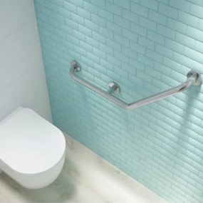 Mâner Vital din oțel curbat, cromat, montat pe perete