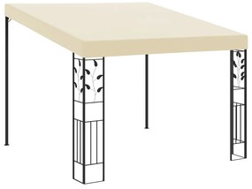vidaXL Pavilion de perete, crem, 3 x 3 x 2,5 m