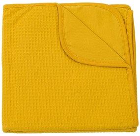 Patura din bumbac pentru patut copii DREAMLINE 75x100 cm - mai multe culori Culoare: Mustar