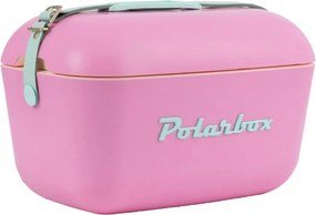 Geanta frigorifica Polarbox Pop, 20 litri, Polistiren AIRPOP, 5-15°C pana la 24h, Roz/Verde