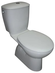 Set vas wc, jika, evacuare verticala, 36.5x67x78.5 cm + rezervor, armatura si capac wc