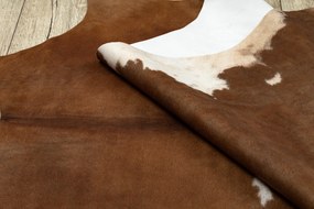 Covor Artificial Cowhide, Vaca G5070-2 maro alb din piele