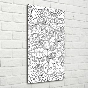 Fotografie imprimată pe sticlă zentangle fundal