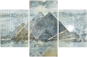 Tablou - Piramide în filtru albastru (90x60 cm)