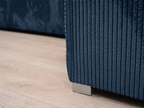 Coltar in forma de U SMART COSARO 295x140 cm, albastru inchis